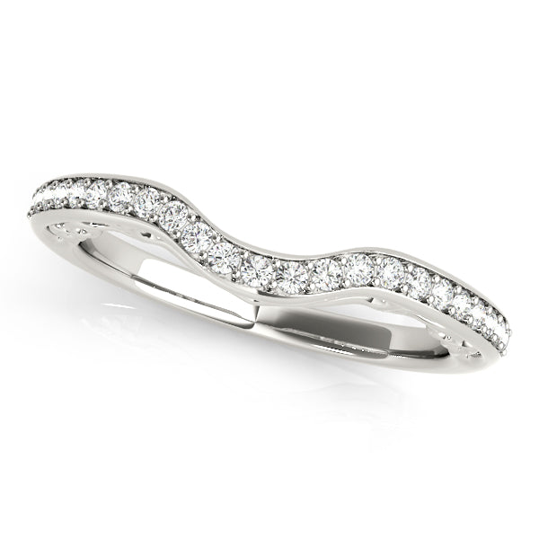 Curved Diamond Wedding Band · 0.17 ct tw