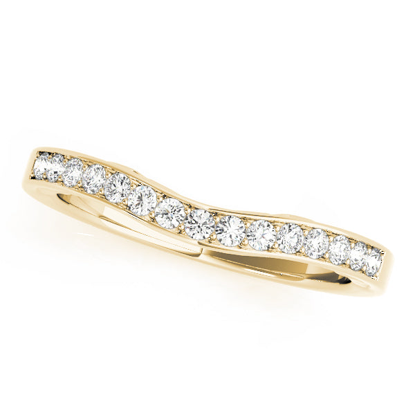 Curved Diamond Wedding Band · 0.19 ct tw