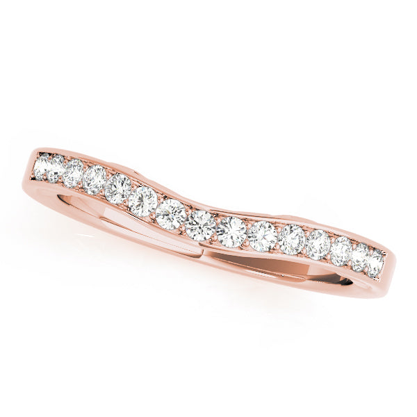 Curved Diamond Wedding Band · 0.19 ct tw
