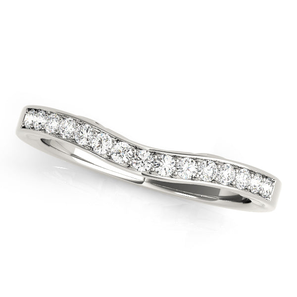 Curved Diamond Wedding Band · 0.19 ct tw