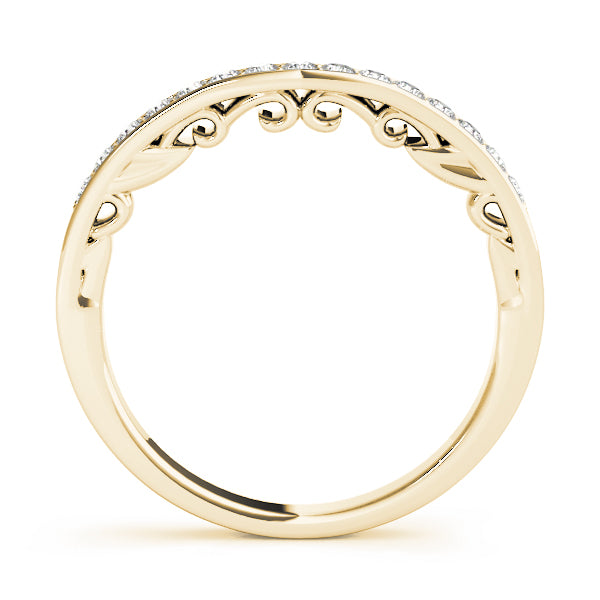 Curved Diamond Wedding Band · 0.19 ct tw
