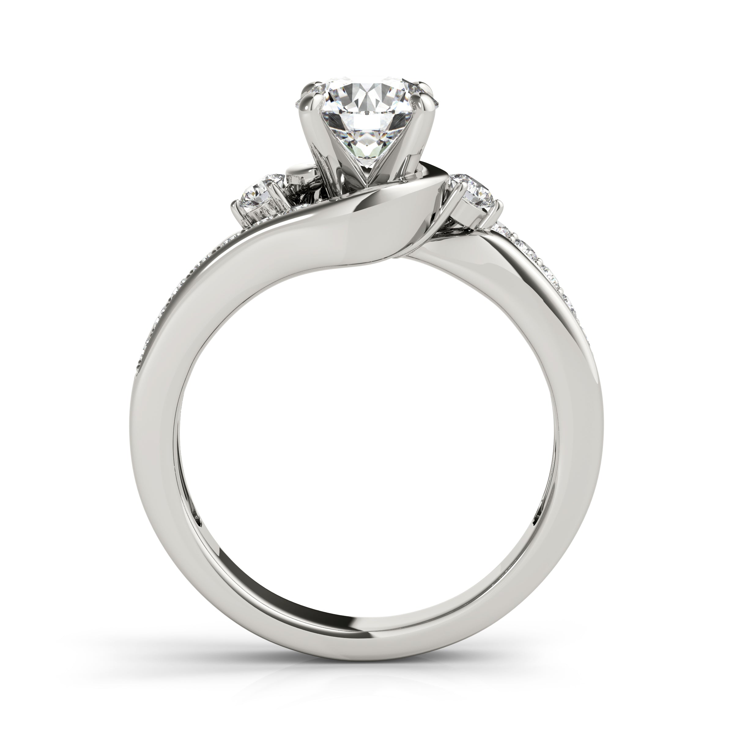 Bypass Diamond Engagement Ring · 0.38 ct tw