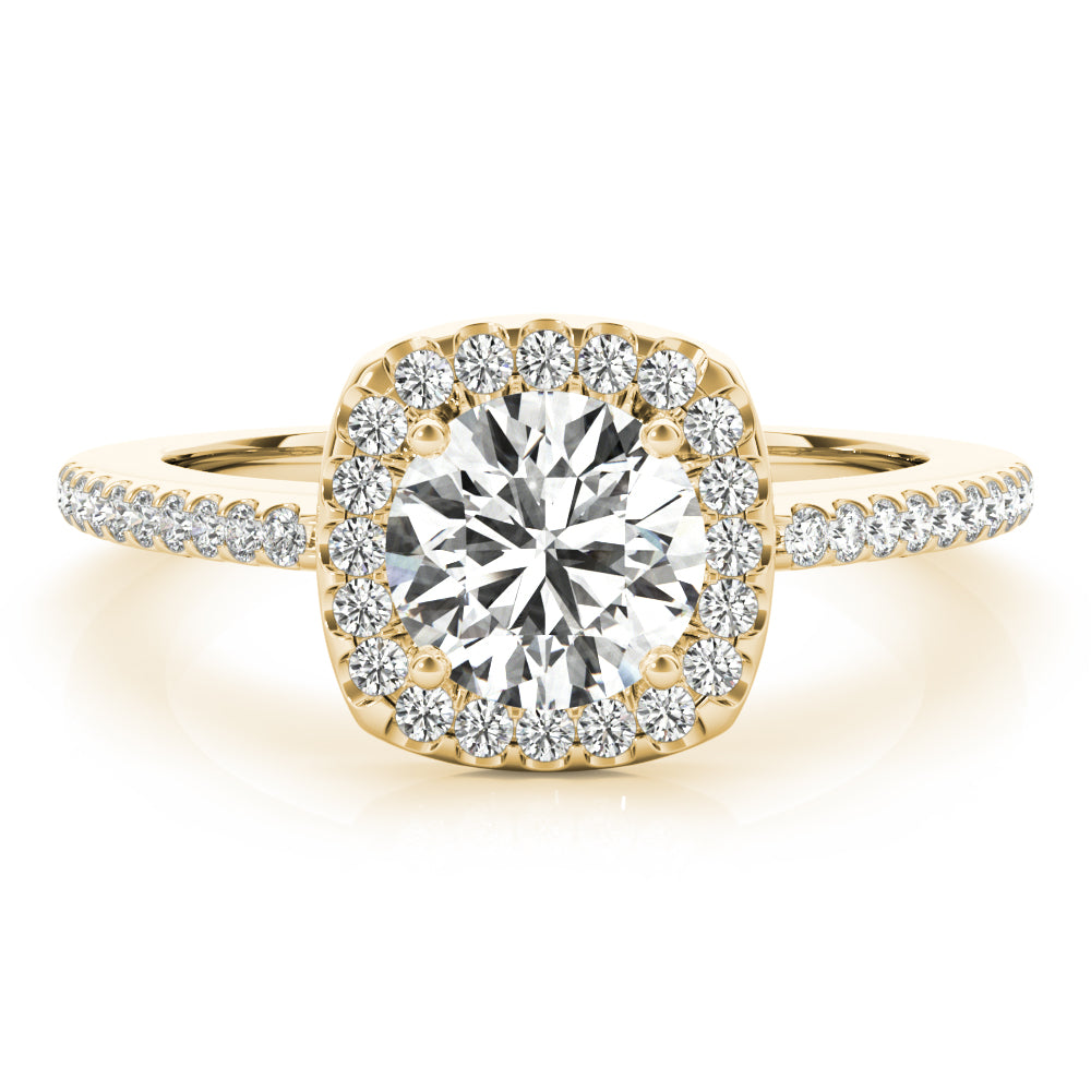 Round Halo Diamond Engagement Ring · 1.97 ct tw