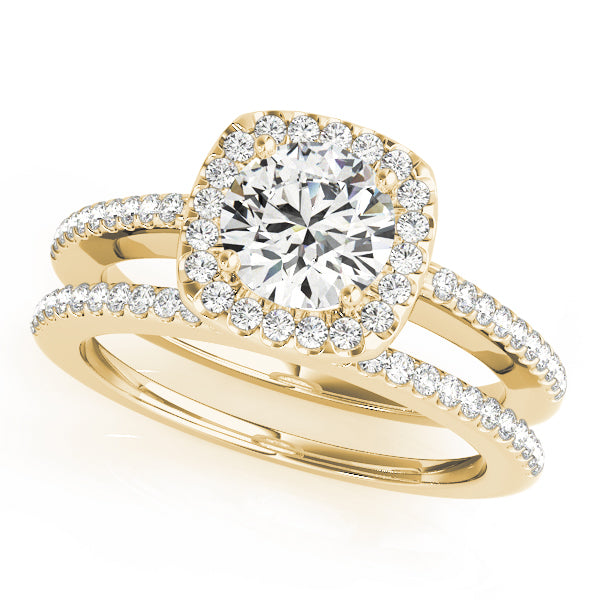 Round Halo Diamond Engagement Ring · 1.47 ct tw