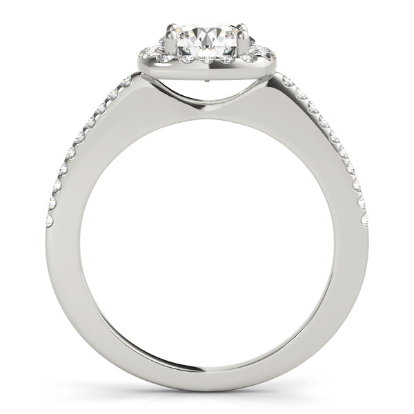Round Halo Diamond Engagement Ring · 0.53 ct tw