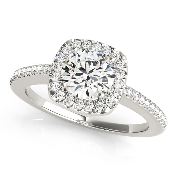 Round Halo Diamond Engagement Ring · 1.97 ct tw