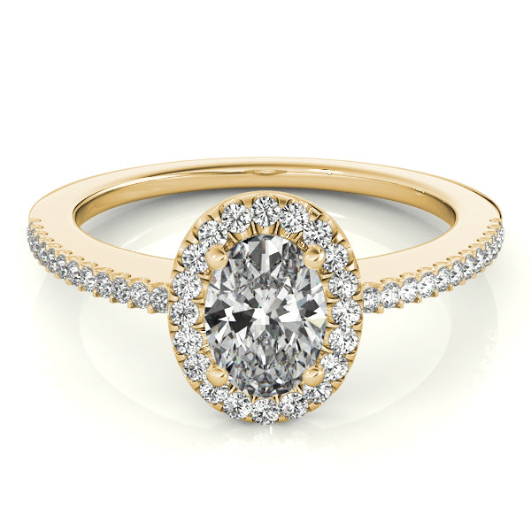 Oval Halo Diamond Engagement Ring · 1.17 ct tw