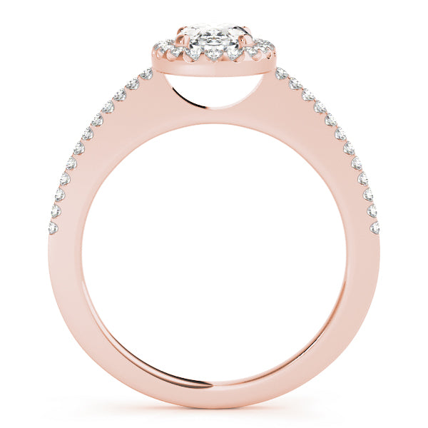 Oval Halo Diamond Engagement Ring · 1.22 ct tw