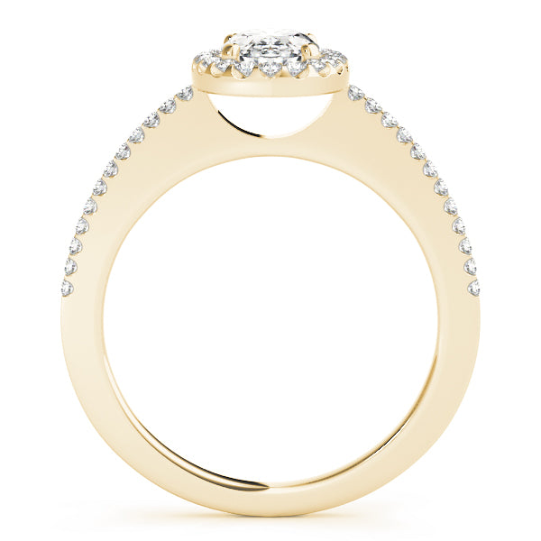 Oval Halo Diamond Engagement Ring · 1.22 ct tw