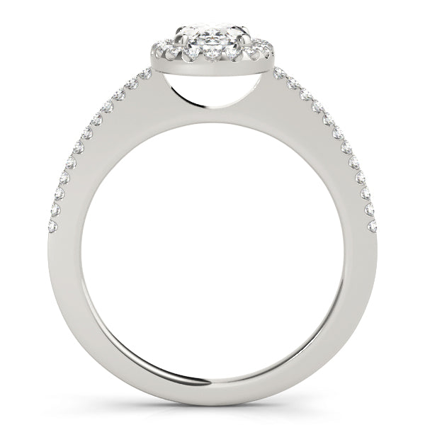 Oval Halo Diamond Engagement Ring · 1.17 ct tw