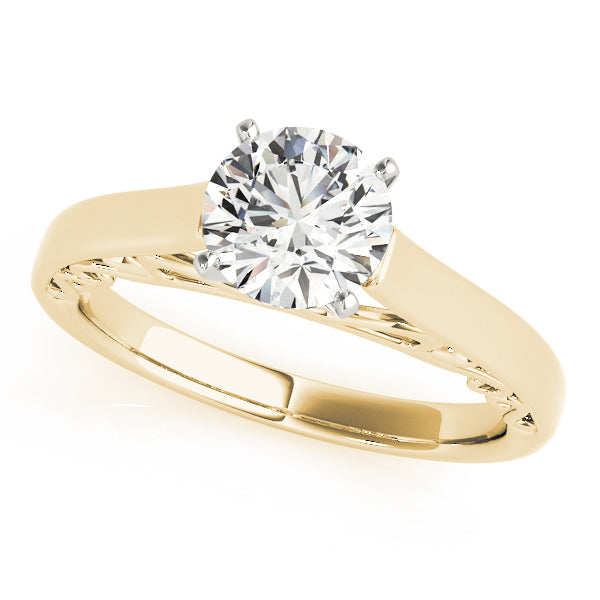 W Filigrie Solitaire Engagement Ring