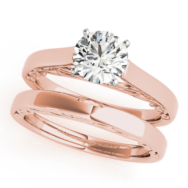 W Filigrie Solitaire Engagement Ring