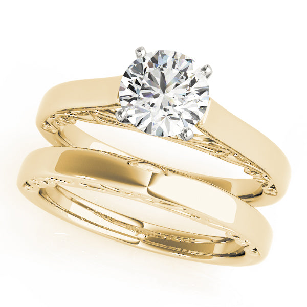 W Filigrie Solitaire Engagement Ring