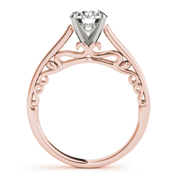 W Filigrie Solitaire Engagement Ring