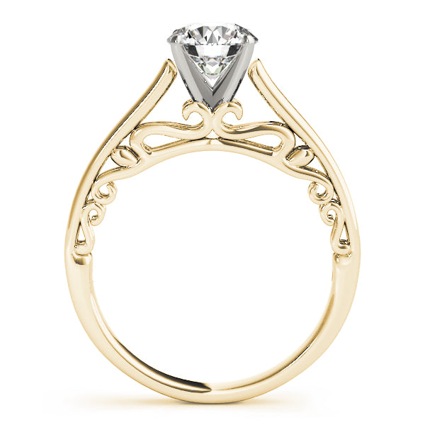 W Filigrie Solitaire Engagement Ring