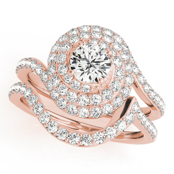 Round Halo Diamond Engagement Ring · 2.83 ct tw