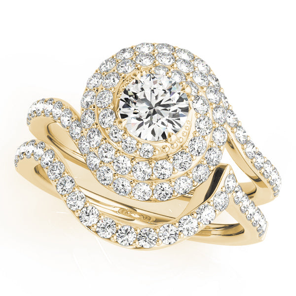 Round Halo Diamond Engagement Ring · 2.33 ct tw