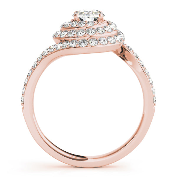 Round Halo Diamond Engagement Ring · 1.75 ct tw