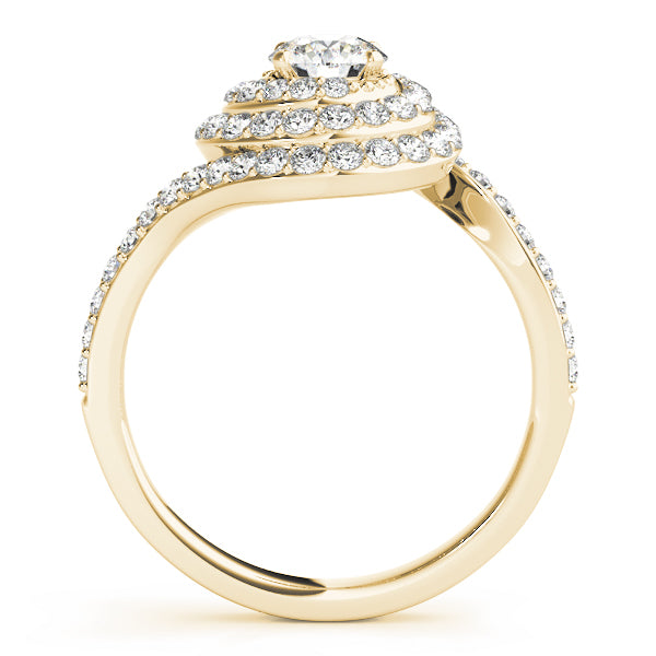 Round Halo Diamond Engagement Ring · 2.83 ct tw