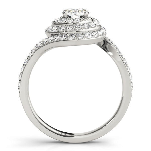 Round Halo Diamond Engagement Ring · 2.00 ct tw