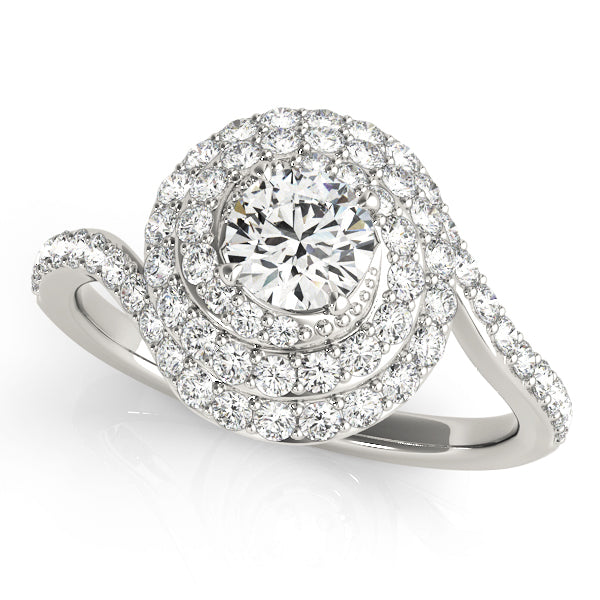 Round Halo Diamond Engagement Ring · 2.00 ct tw