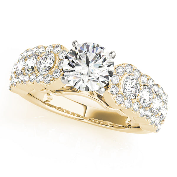 Multi-Row Diamond Engagement Ring · 1.04 ct tw