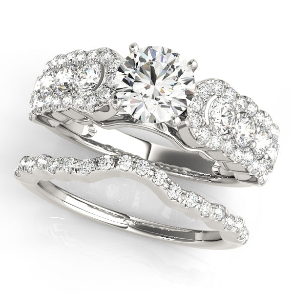 Multi-Row Diamond Engagement Ring · 1.04 ct tw