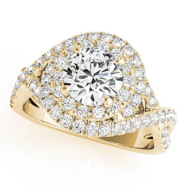 Round Halo Diamond Engagement Ring · 1.64 ct tw