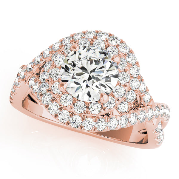 Round Halo Diamond Engagement Ring · 1.64 ct tw