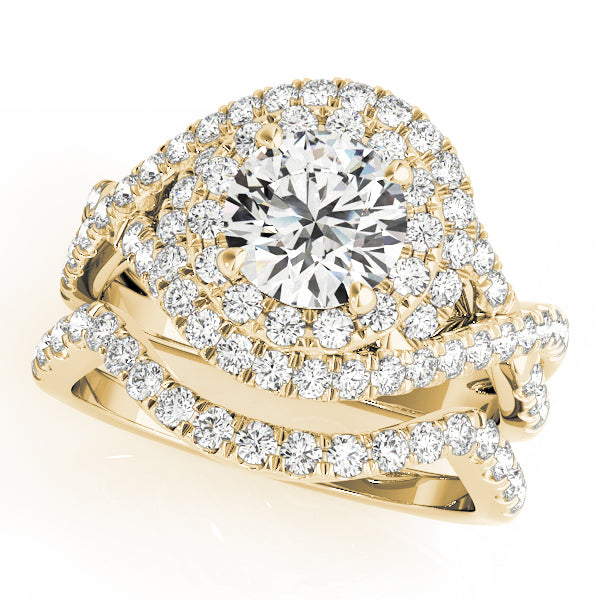 Round Halo Diamond Engagement Ring · 1.64 ct tw