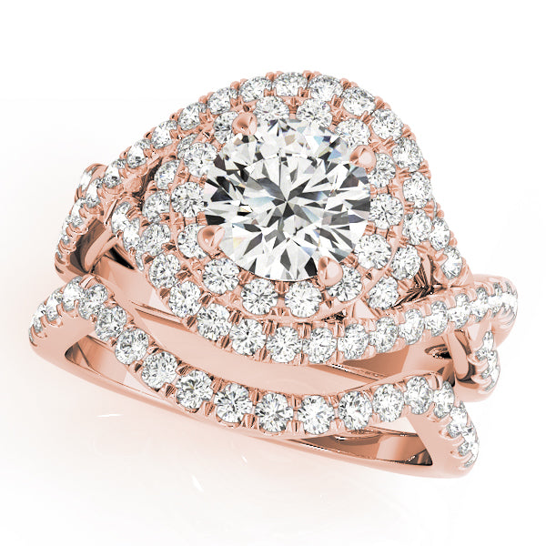 Round Halo Diamond Engagement Ring · 1.64 ct tw