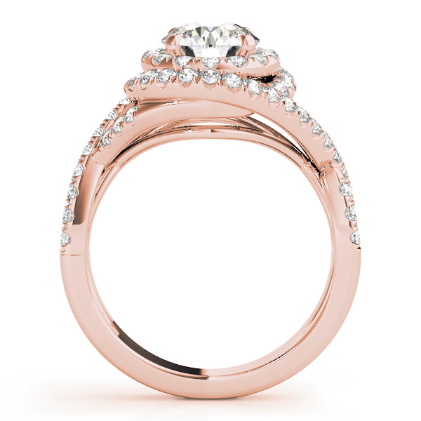 Round Halo Diamond Engagement Ring · 1.64 ct tw