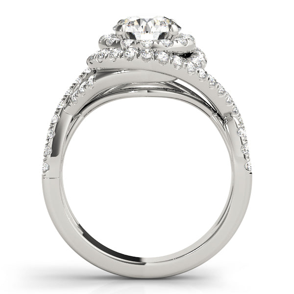 Round Halo Diamond Engagement Ring · 1.64 ct tw