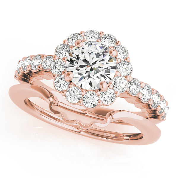 Round Halo Diamond Engagement Ring · 1.60 ct tw
