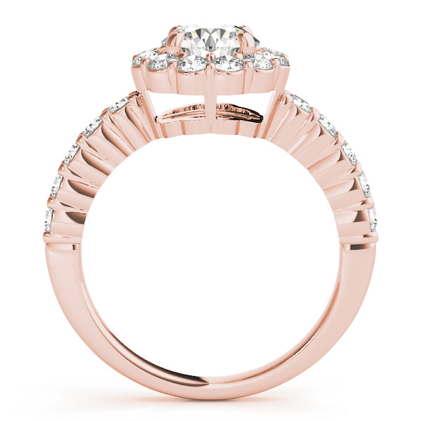 Round Halo Diamond Engagement Ring · 1.60 ct tw