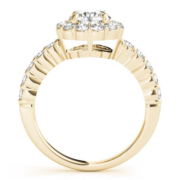 Round Halo Diamond Engagement Ring · 1.60 ct tw