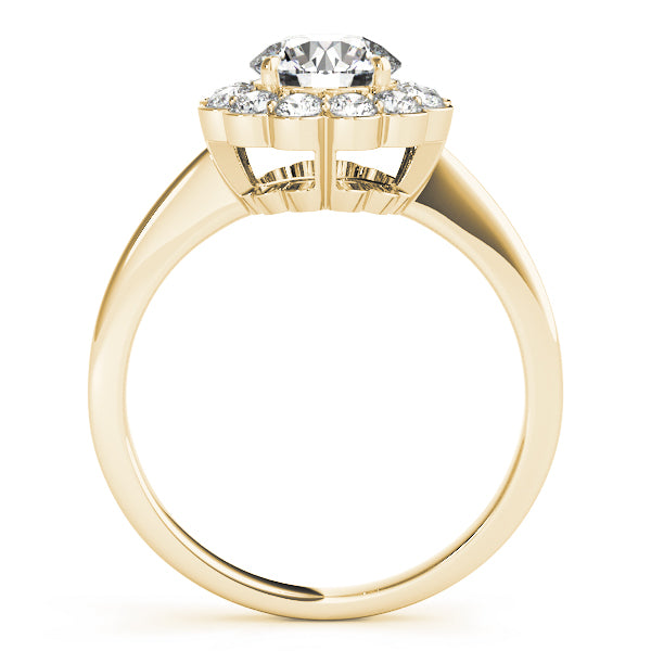 Round Halo Diamond Engagement Ring · 1.33 ct tw