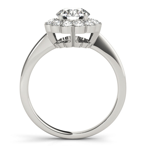 Round Halo Diamond Engagement Ring · 1.33 ct tw