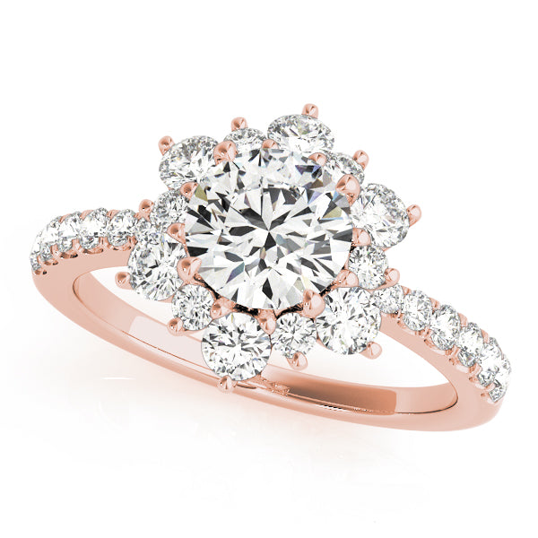 Round Halo Diamond Engagement Ring · 1.81 ct tw