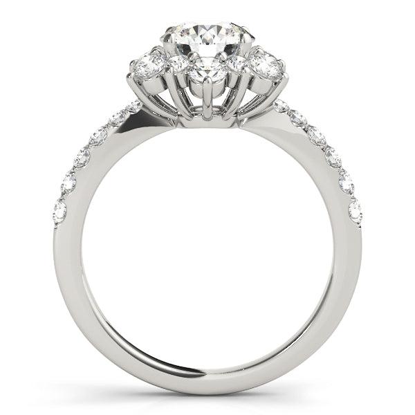 Round Halo Diamond Engagement Ring · 1.81 ct tw