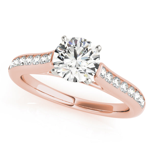 Single Row Channel Set Diamond Engagement Ring · 0.24 ct tw