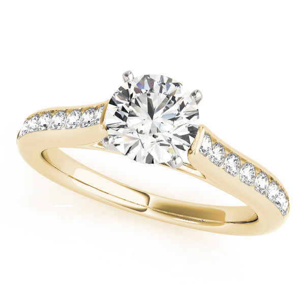 Single Row Channel Set Diamond Engagement Ring · 0.24 ct tw