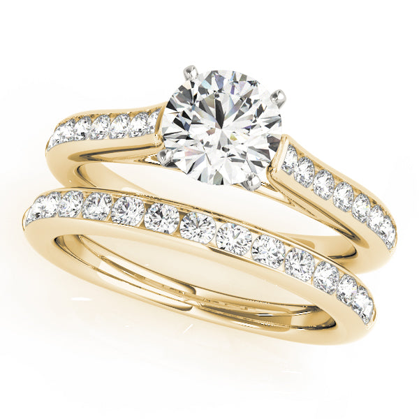 Single Row Channel Set Diamond Engagement Ring · 0.24 ct tw