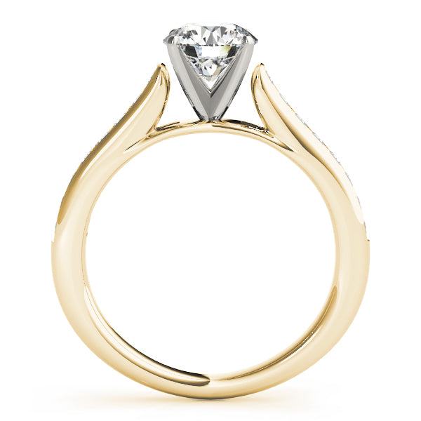 Single Row Channel Set Diamond Engagement Ring · 0.24 ct tw