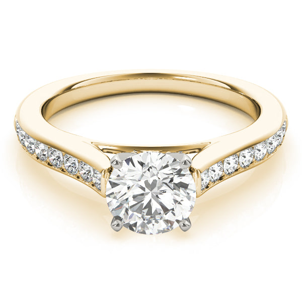 Single Row Channel Set Diamond Engagement Ring · 0.24 ct tw