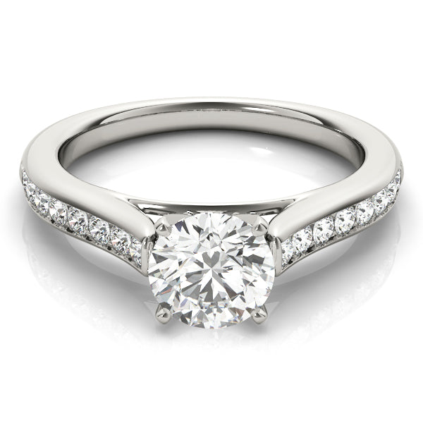 Single Row Channel Set Diamond Engagement Ring · 0.24 ct tw