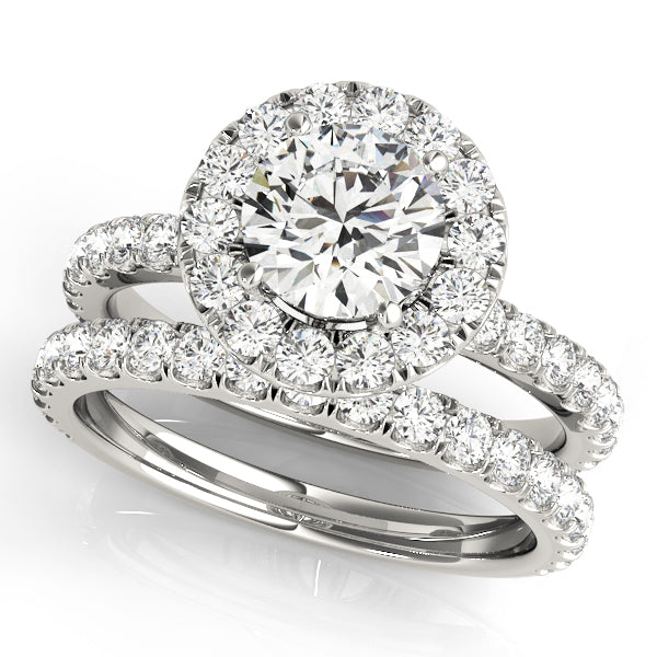 Round Halo Diamond Engagement Ring · 2.67 ct tw
