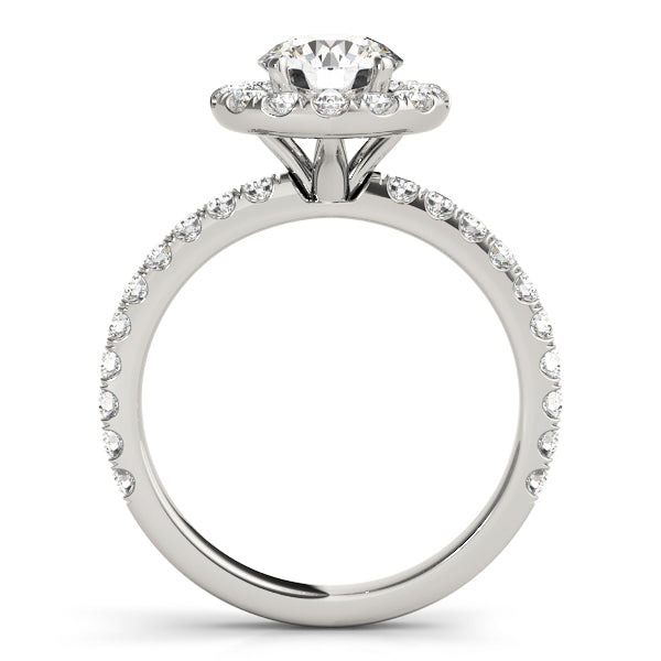 Round Halo Diamond Engagement Ring · 1.56 ct tw