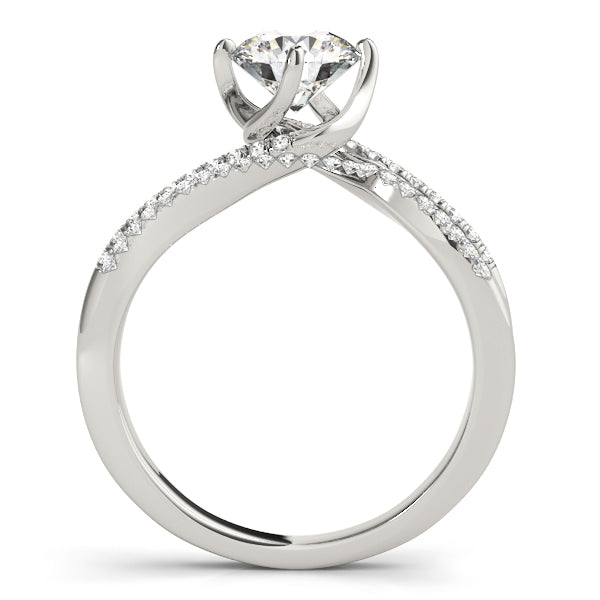 Round Twisted Shank Diamond Engagement Ring · 1.45 ct tw