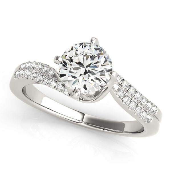 Round Twisted Shank Diamond Engagement Ring · 1.45 ct tw